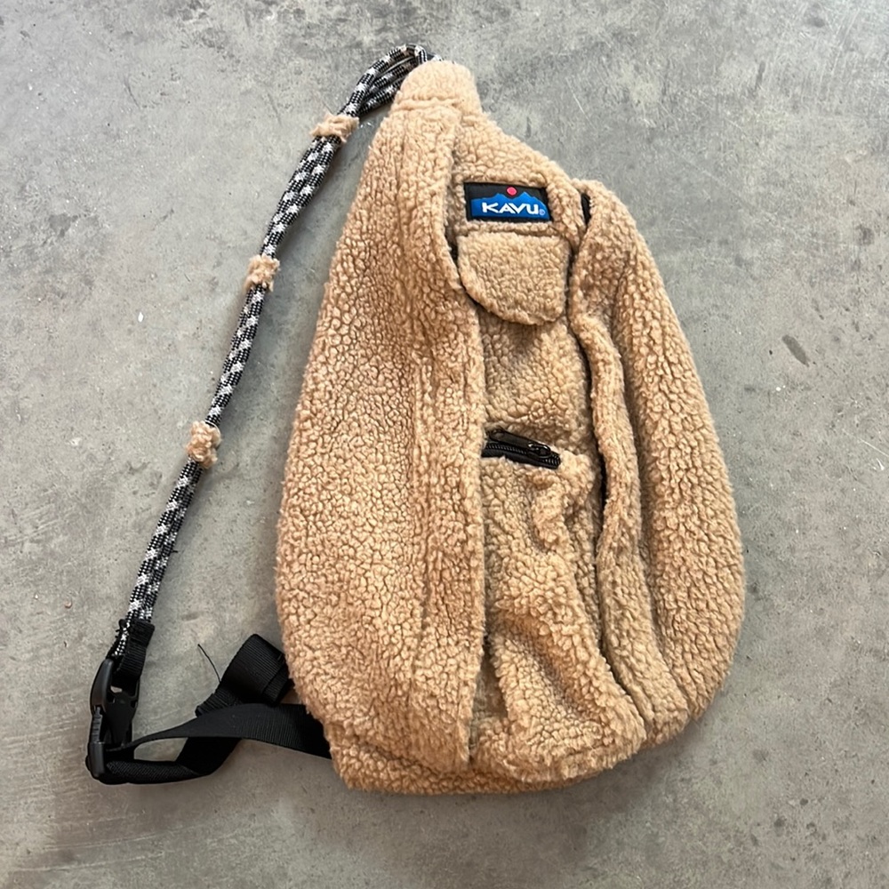 KAVU Fleece Mini Rope Sling Bag